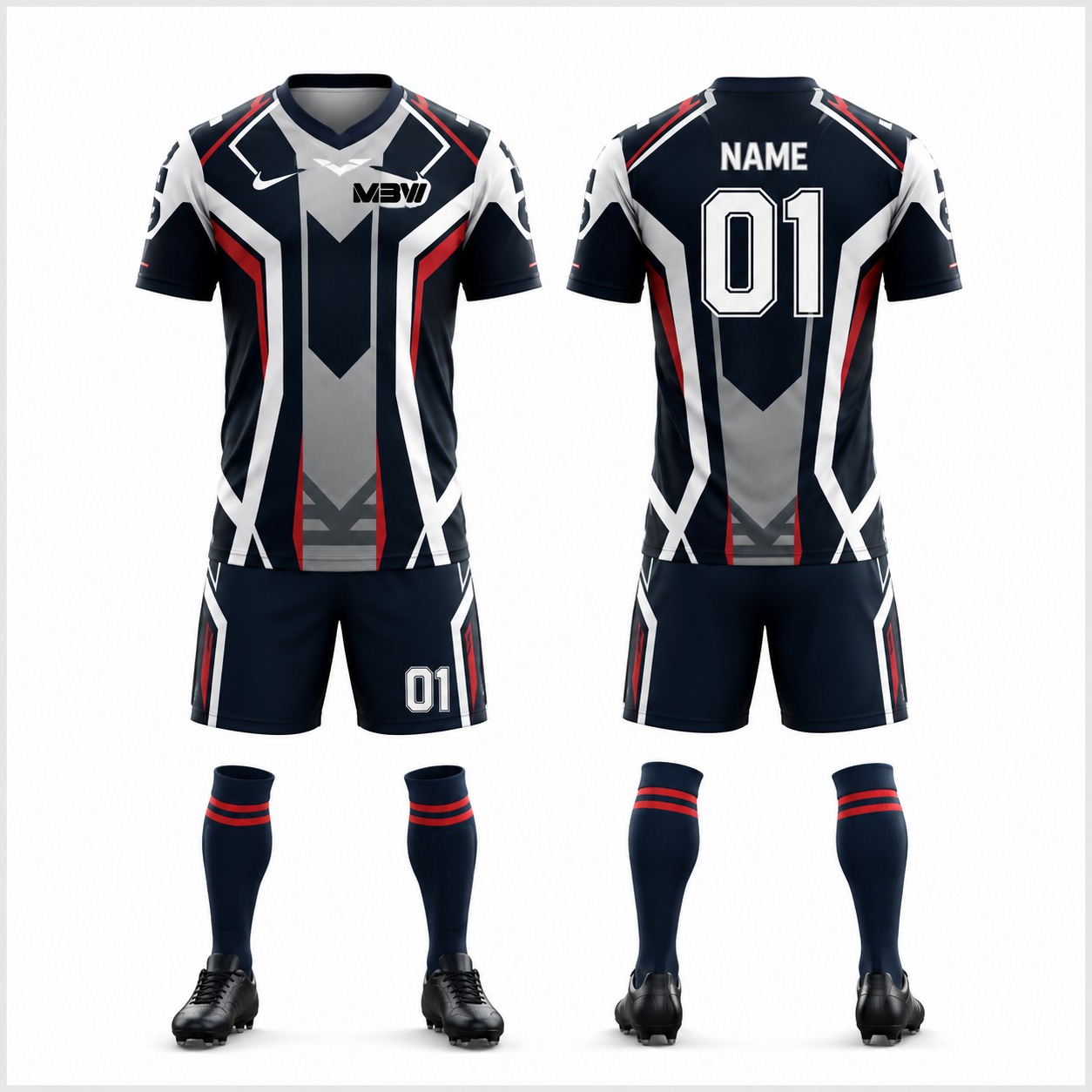 Elite Custom Soccer Uniform – MBW-S008 - Image 3