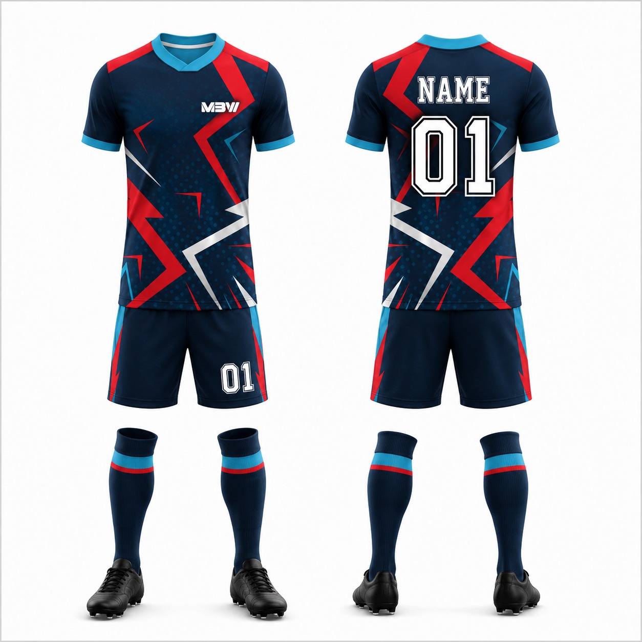 Elite Custom Soccer Uniform – MBW-S0011 - Image 2