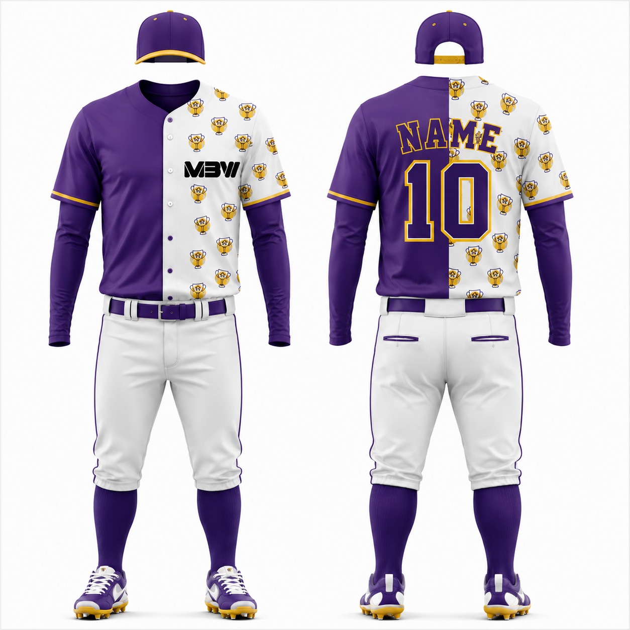 Elite Custom Baseball Uniform – MBW-BS0074 - Image 3
