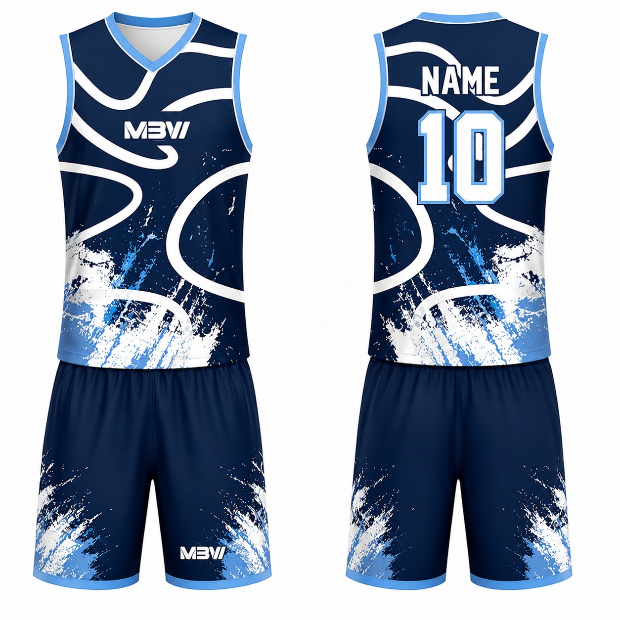 Elite Custom Basketball Uniform – MBW-B0089 - Image 2
