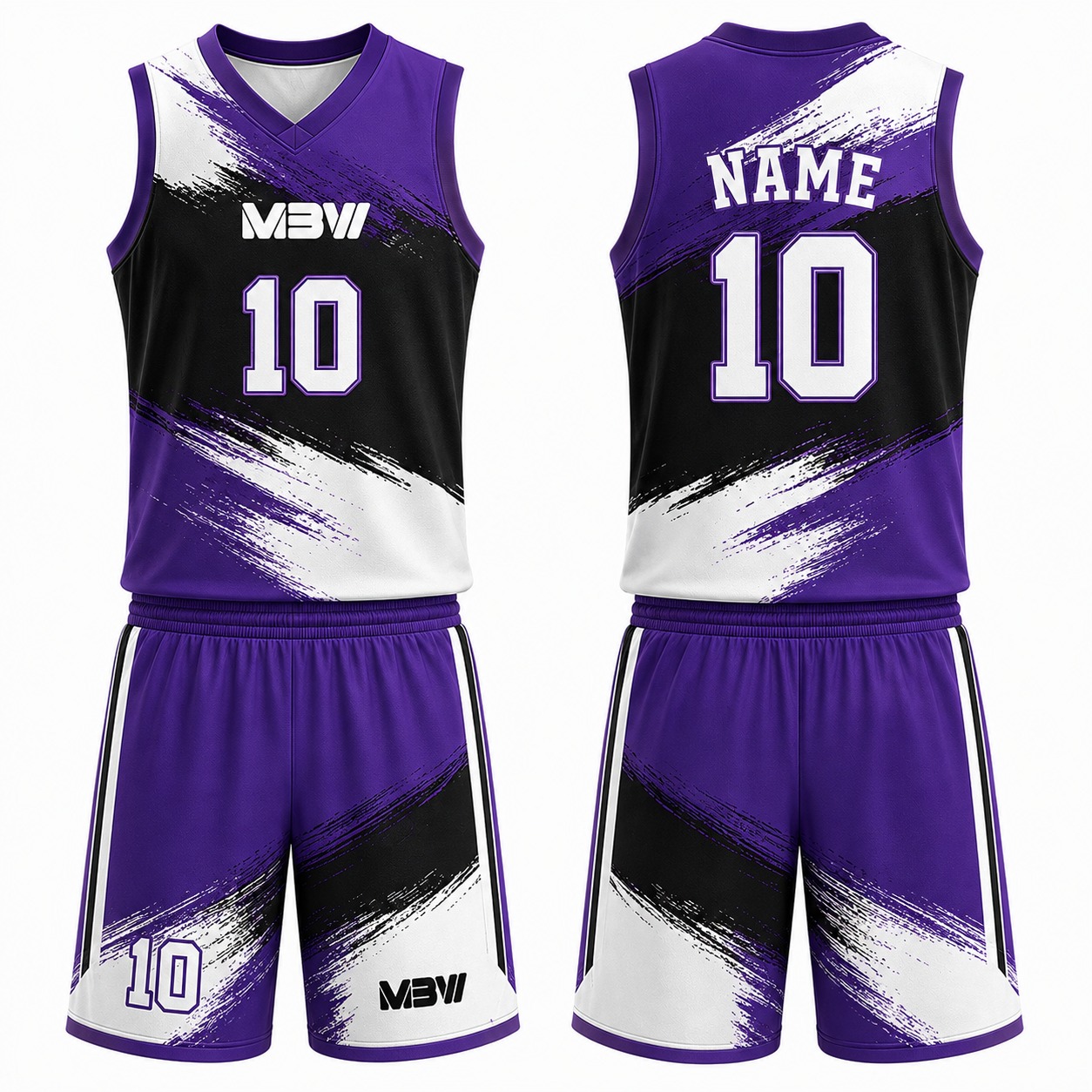Elite Custom Basketball Uniform – MBW-B0090 - Image 2