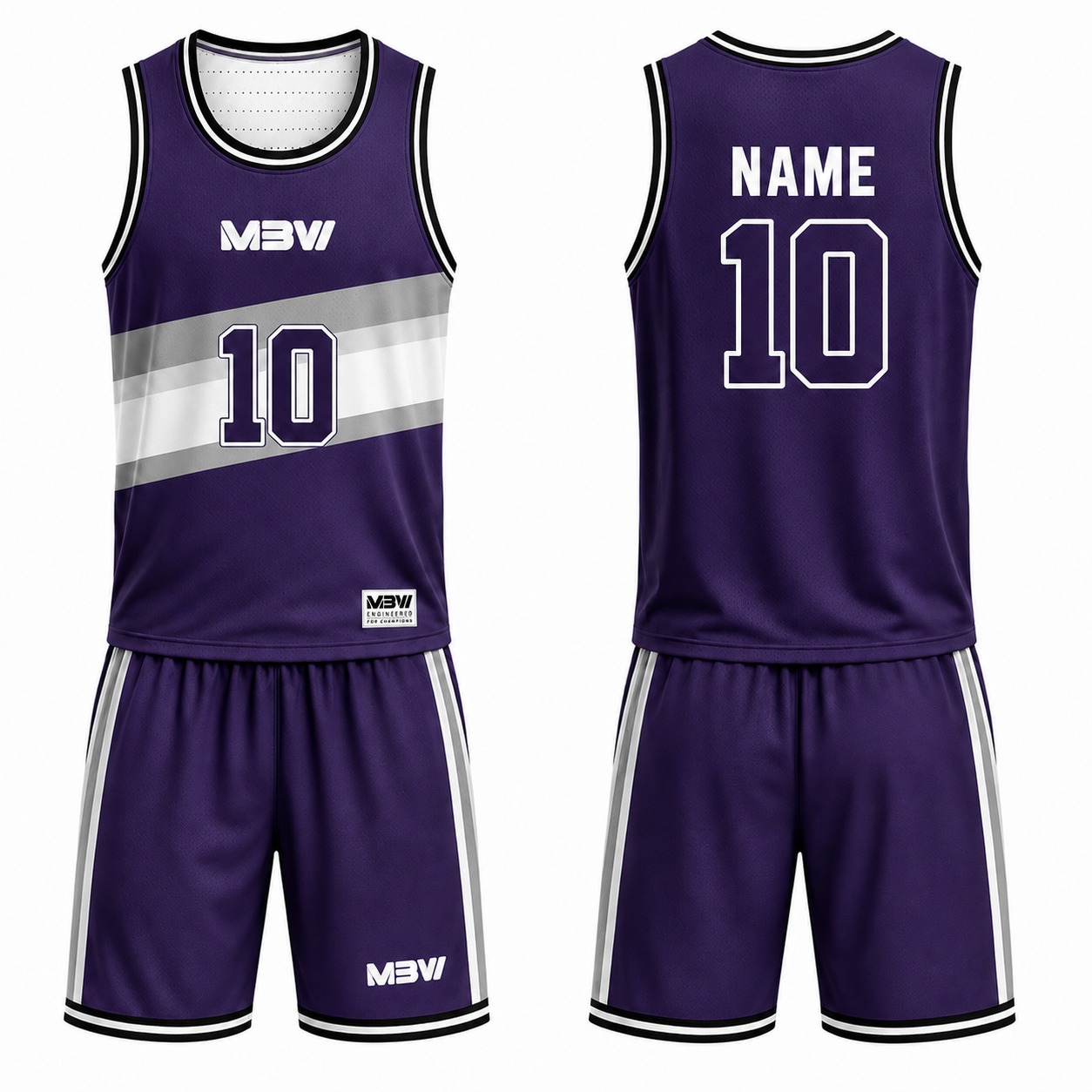 Elite Custom Basketball Uniform – MBW-B0091 - Image 2