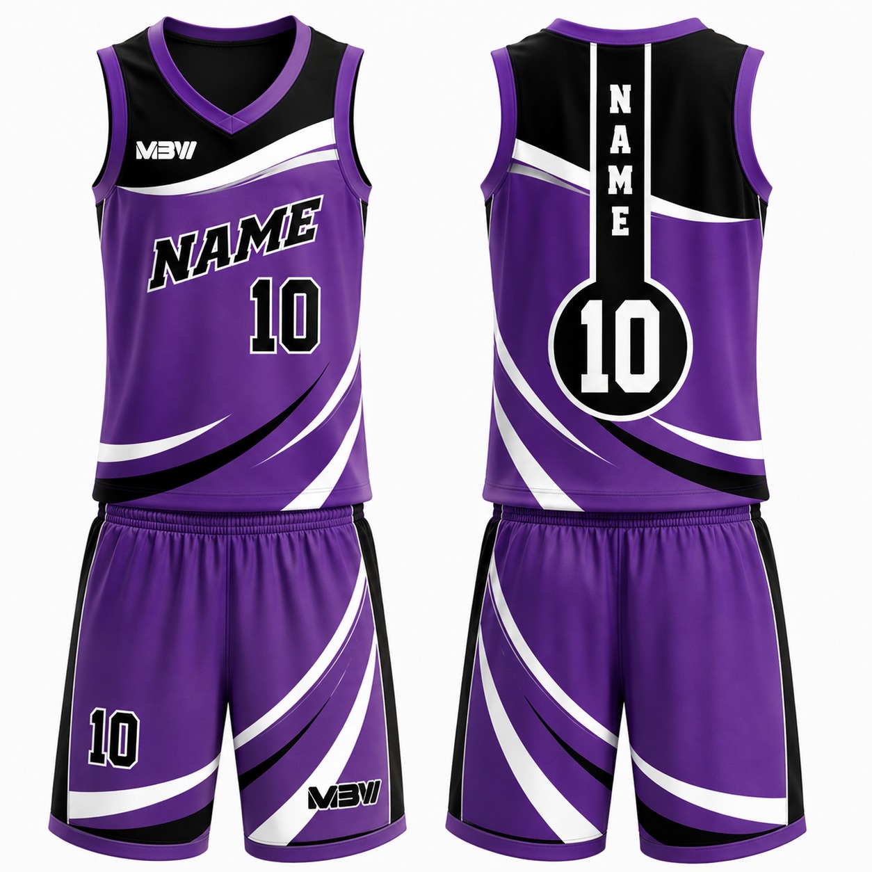 Elite Custom Basketball Uniform – MBW-B0094 - Image 2