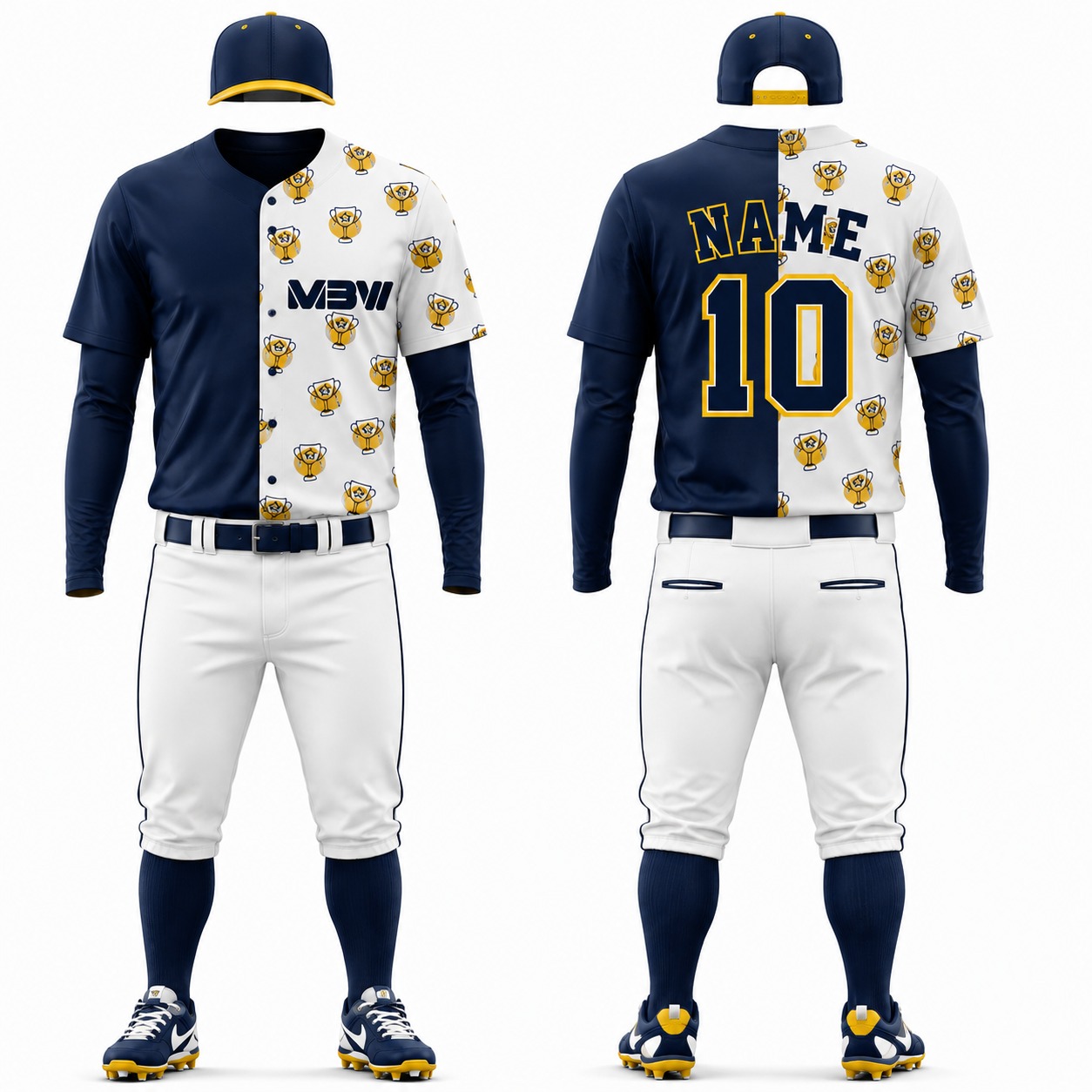 Elite Custom Baseball Uniform – MBW-BS0074 - Image 2
