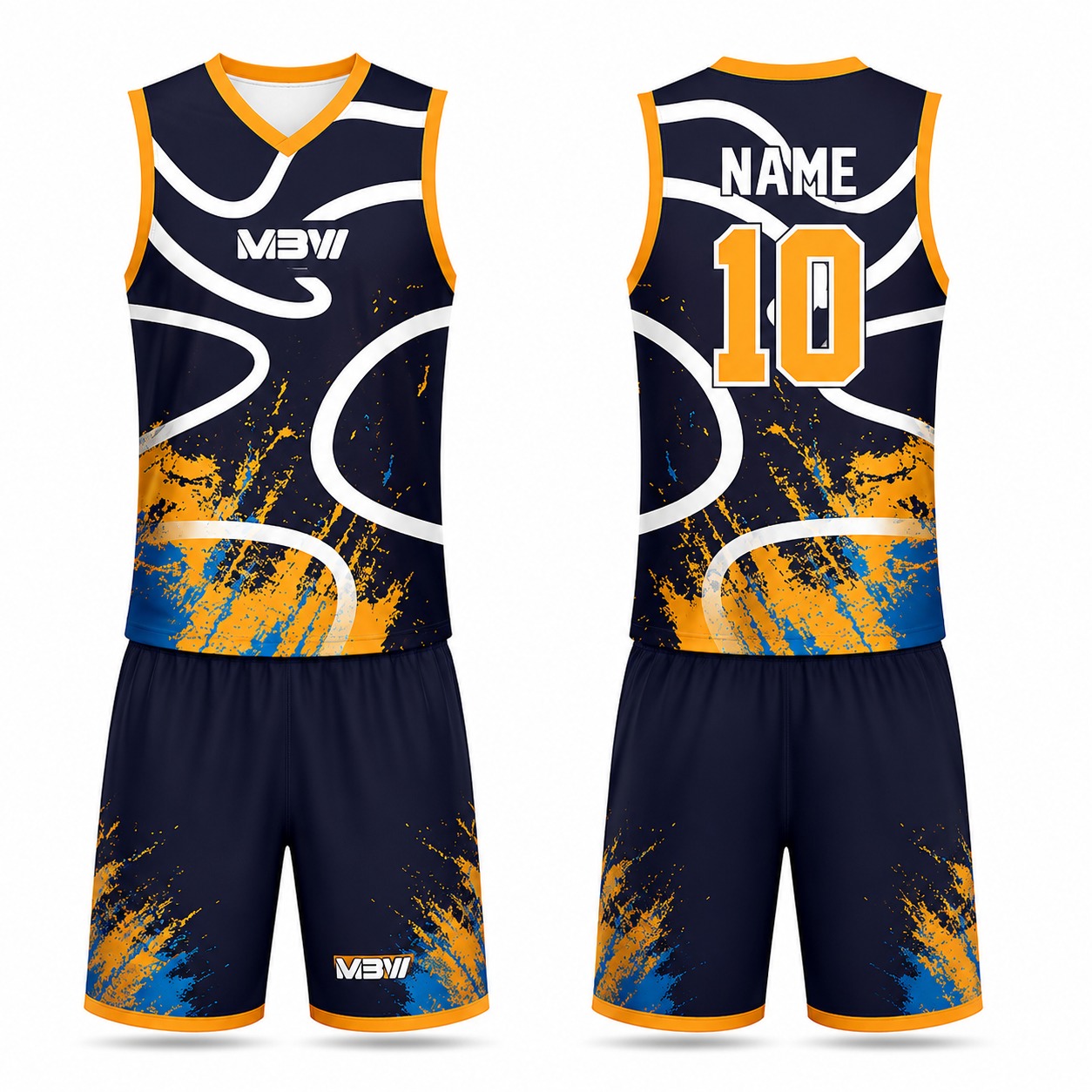 Elite Custom Basketball Uniform – MBW-B0089 - Image 3