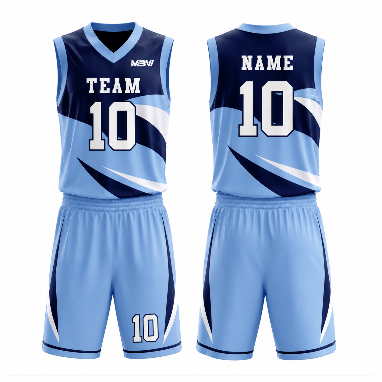 Elite Custom Basketball Uniform – MBW-B001 - Image 3