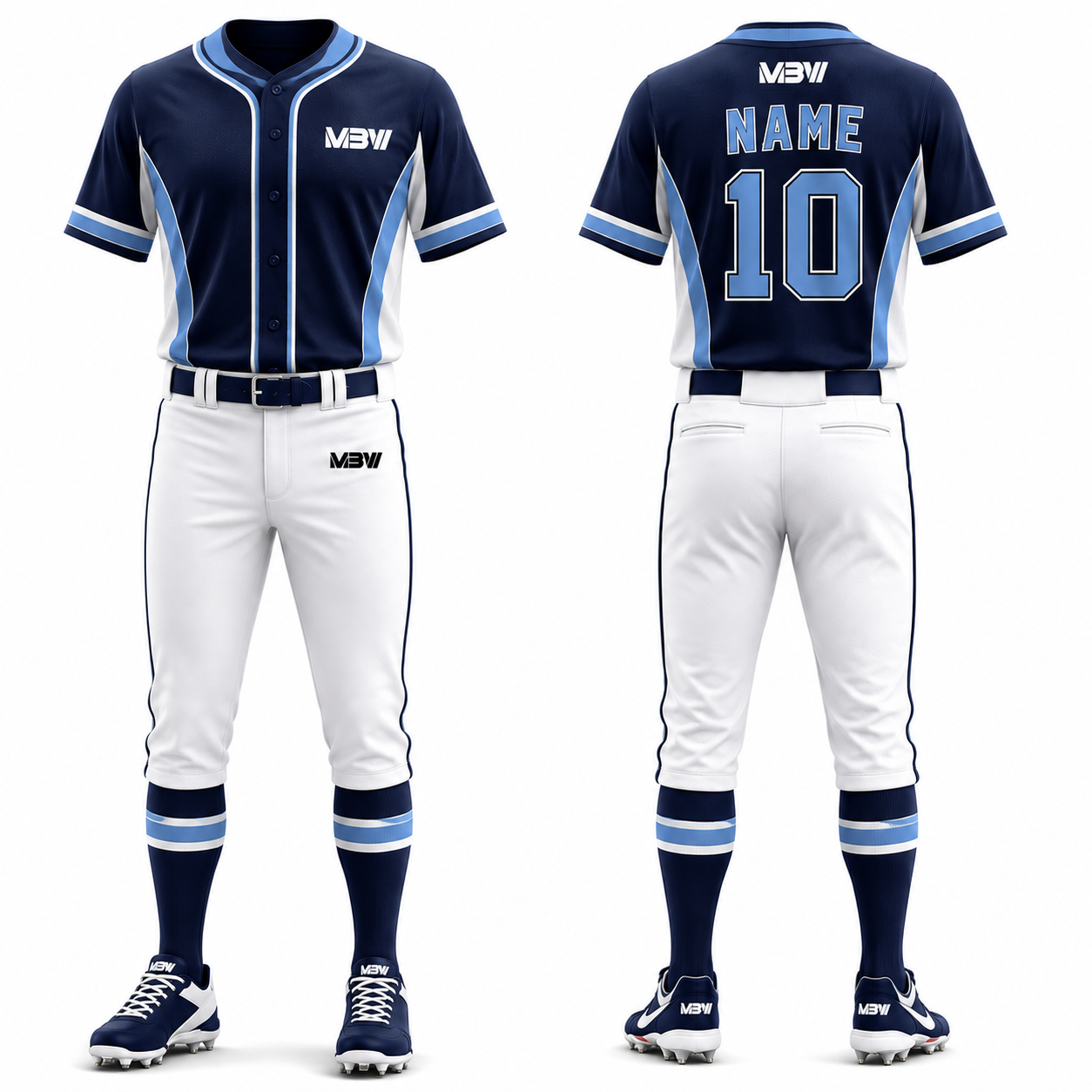 Elite Custom Baseball Uniform – MBW-BS002 - Image 2