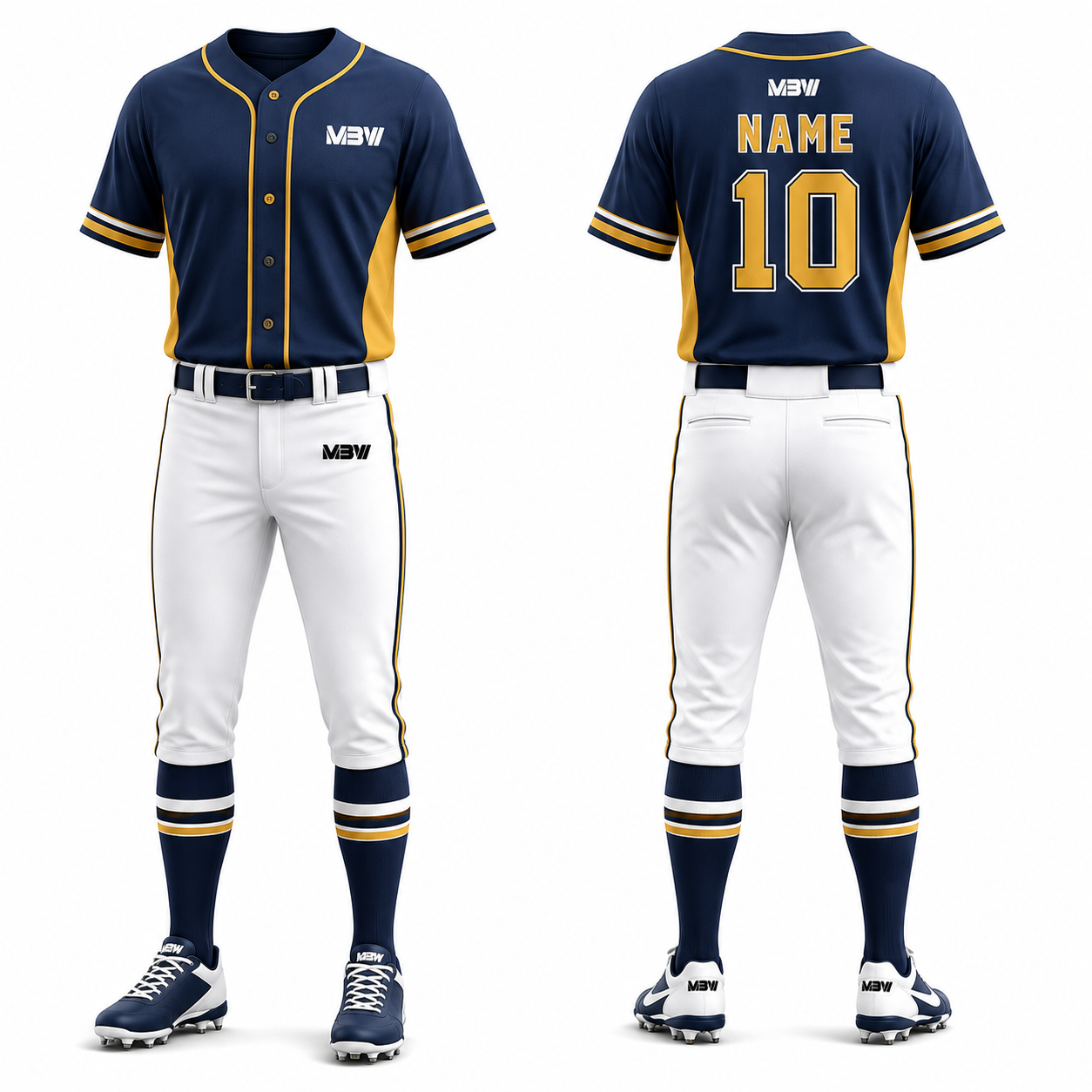 Elite Custom Baseball Uniform – MBW-BS002 - Image 3