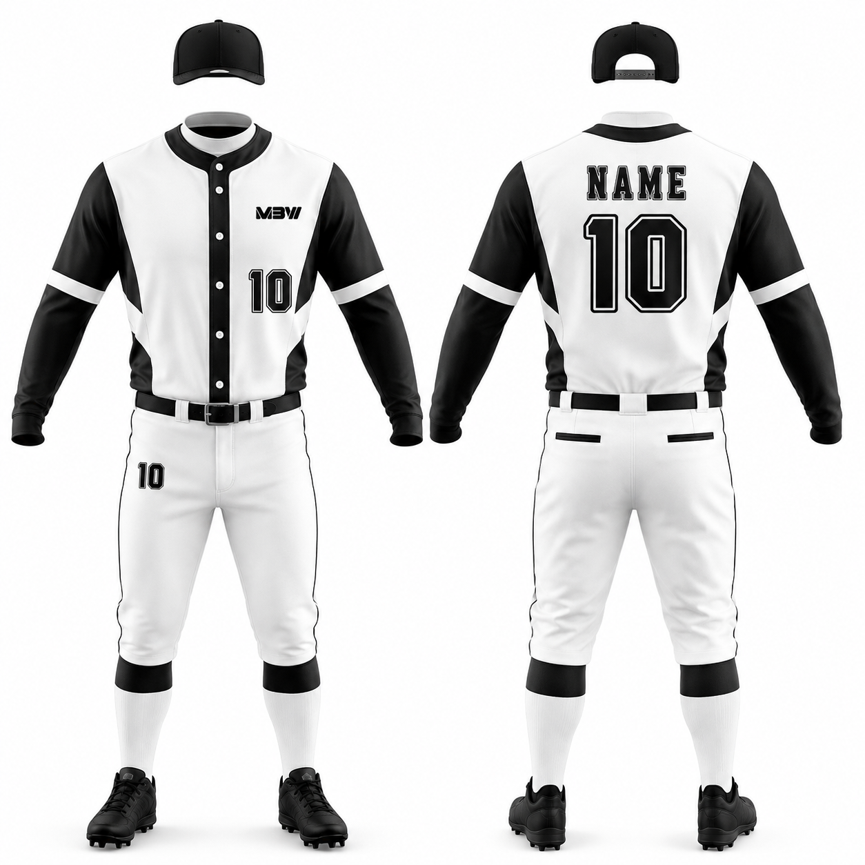 Elite Custom Baseball Uniform – MBW-BS001 - Image 3