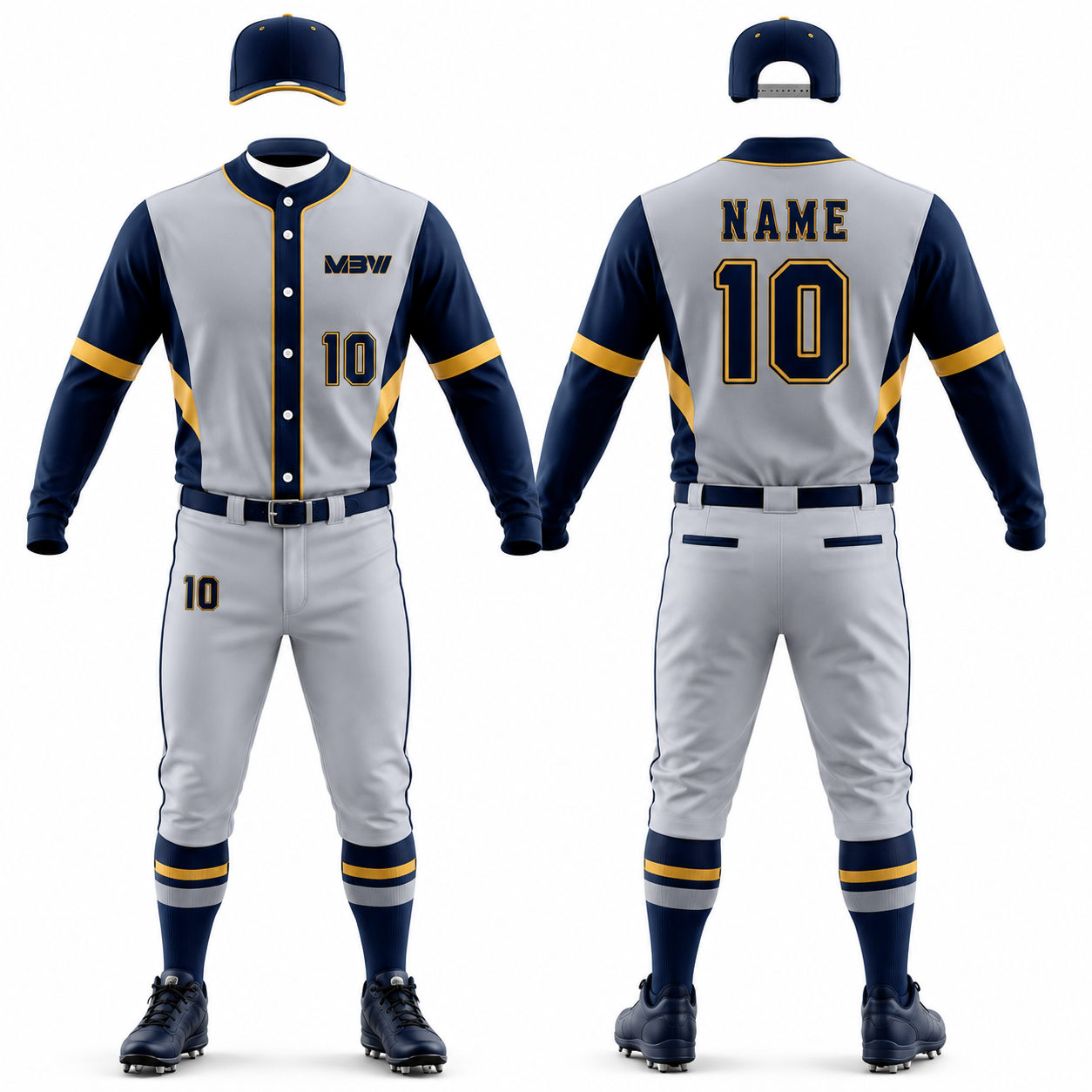 Elite Custom Baseball Uniform – MBW-BS003 - Image 2