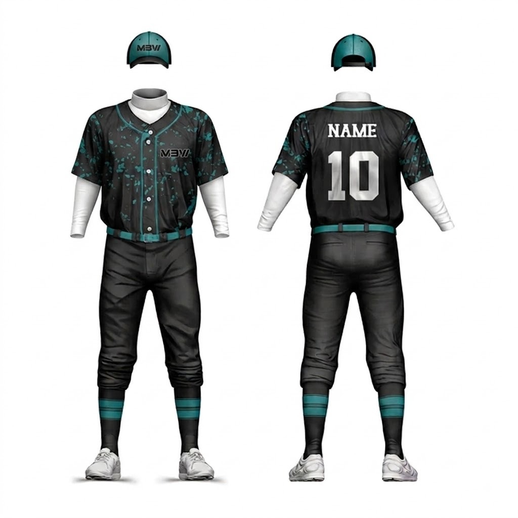 Elite Custom Baseball Uniform – MBW-BS0048 - Image 3
