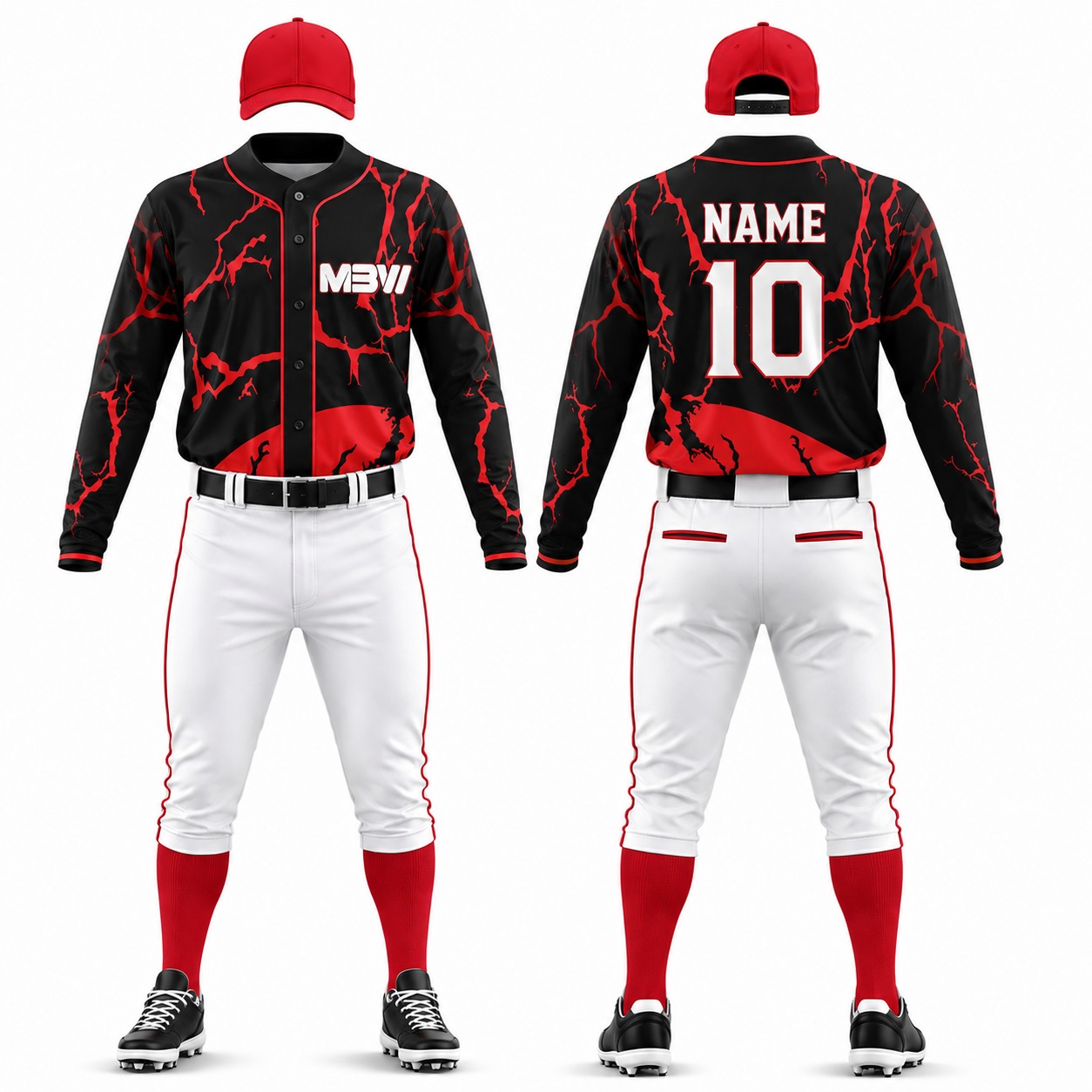 Elite Custom Baseball Uniform – MBW-BS0039 - Image 3