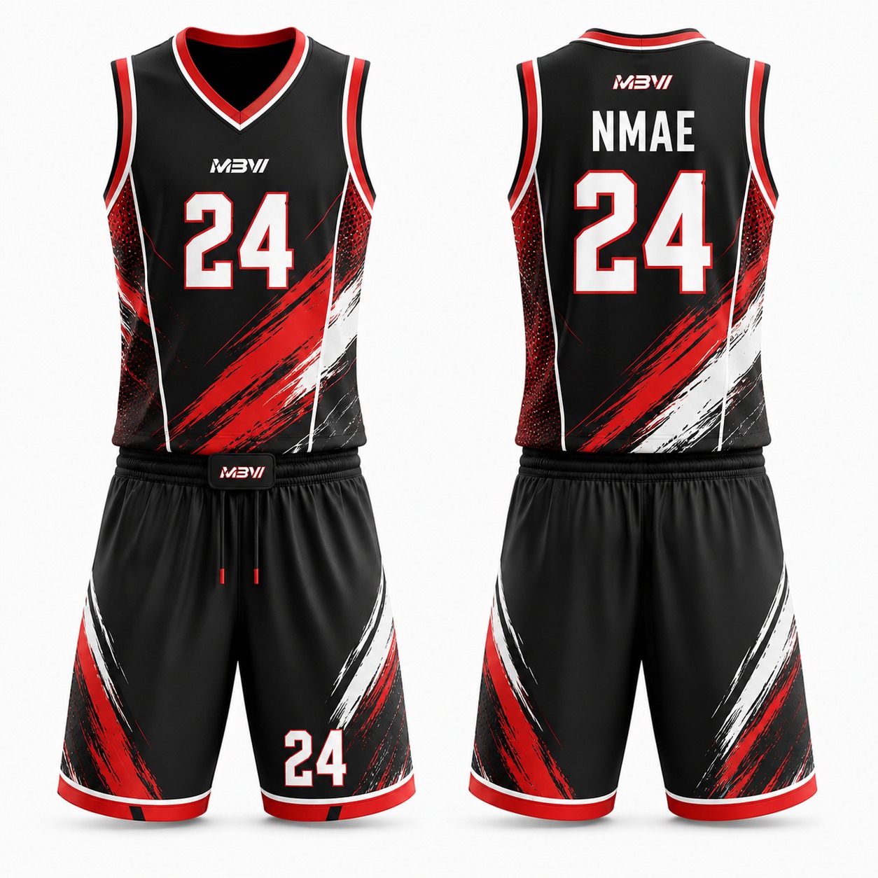 Elite Custom Basketball Uniform – MBW-B0029 - Image 3