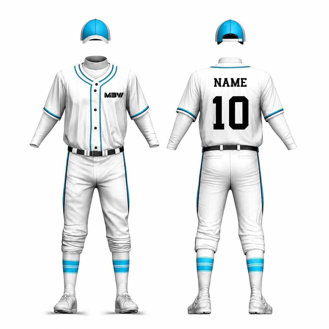 Elite Custom Baseball Uniform – MBW-BS0053 - Image 3