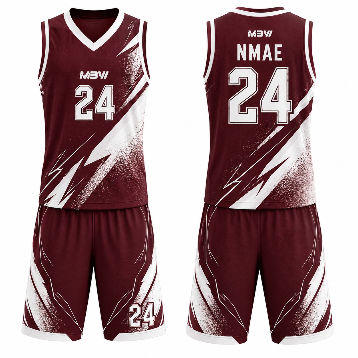 Elite Custom Basketball Uniform – MBW-B0032 - Image 2