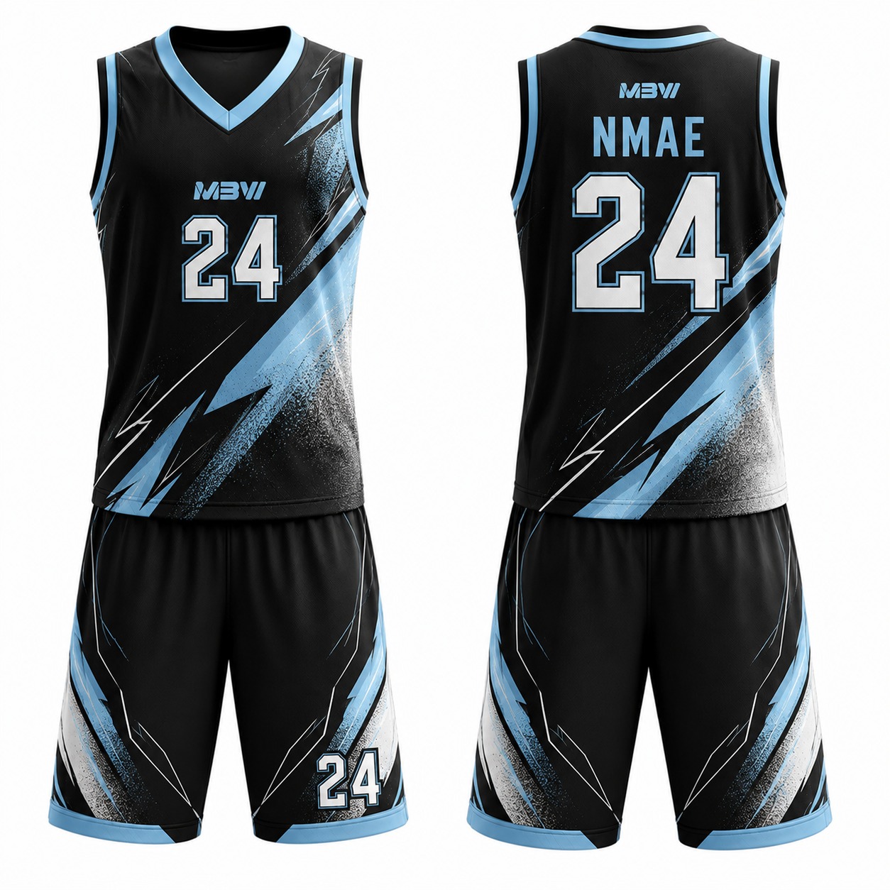 Elite Custom Basketball Uniform – MBW-B0032 - Image 3