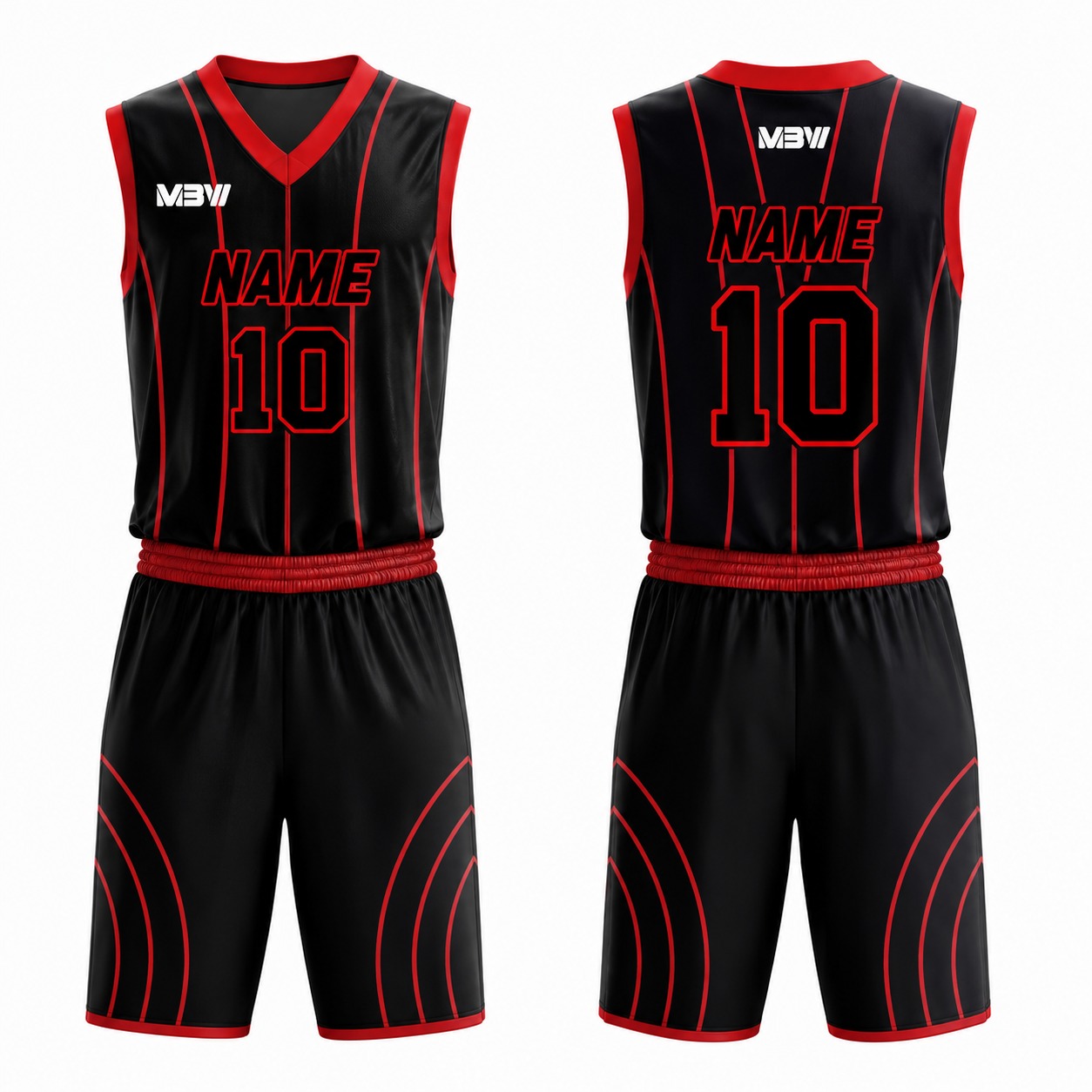 Elite Custom Basketball Uniform – MBW-B0016 - Image 2