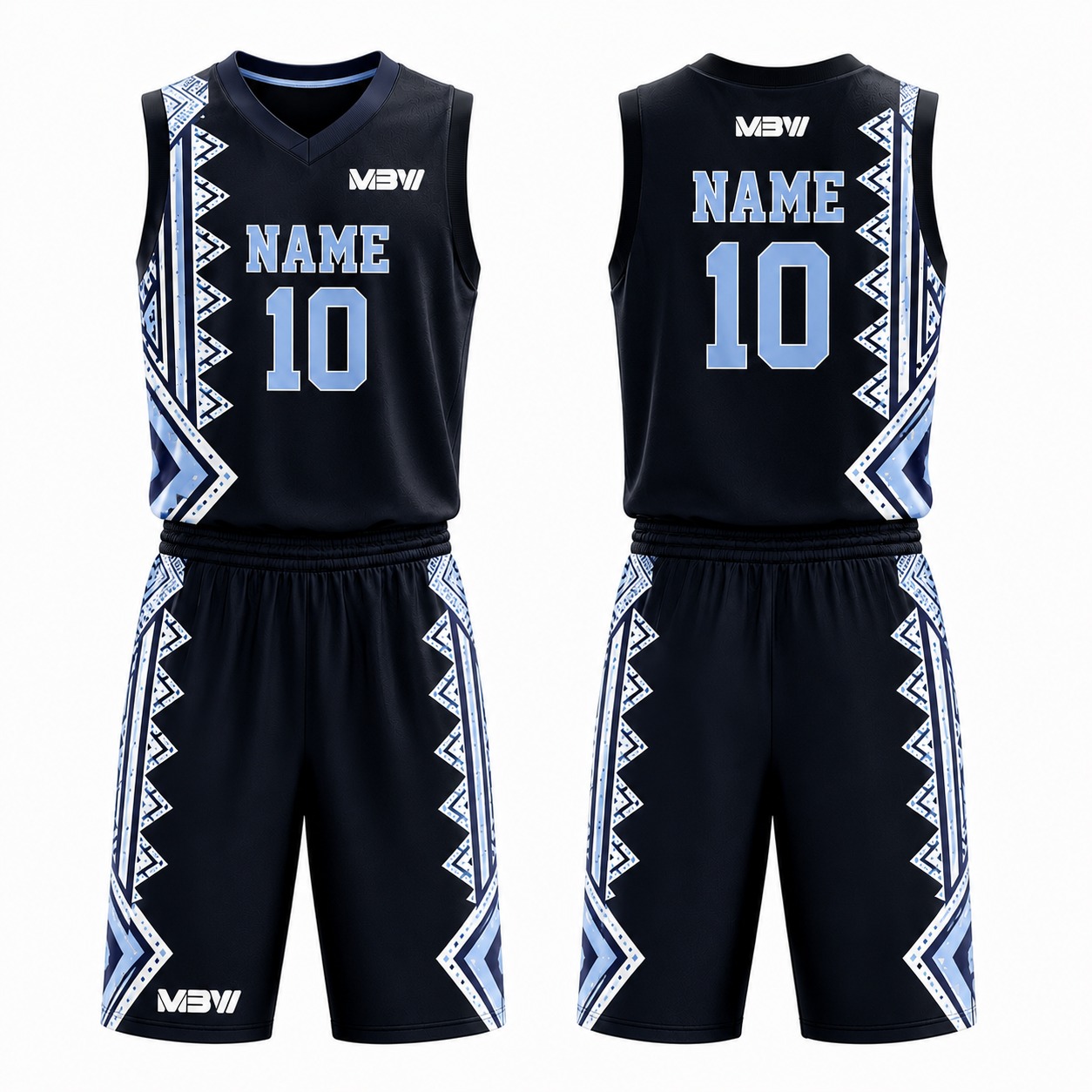 Elite Custom Basketball Uniform – MBW-B0017 - Image 3