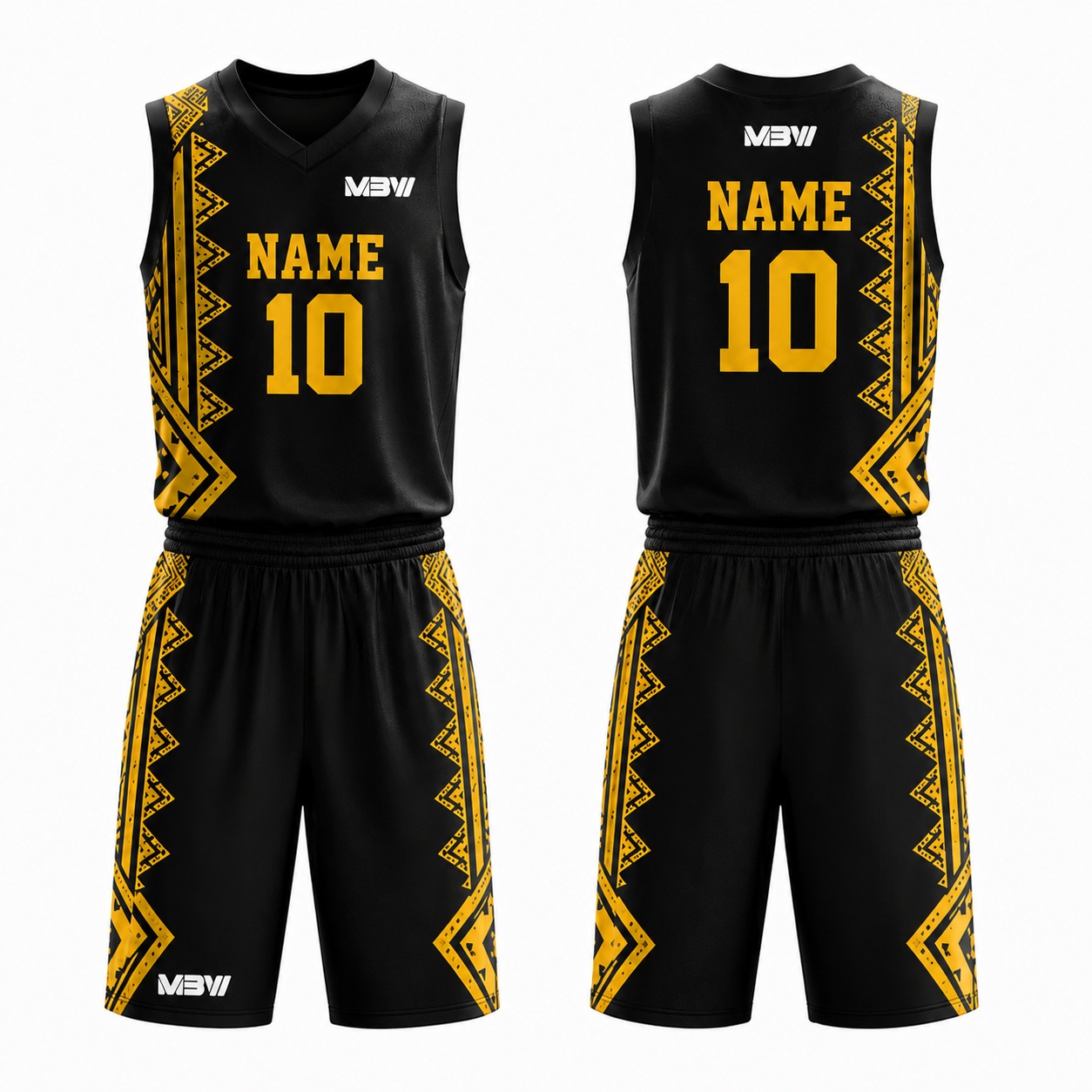Elite Custom Basketball Uniform – MBW-B0017 - Image 2