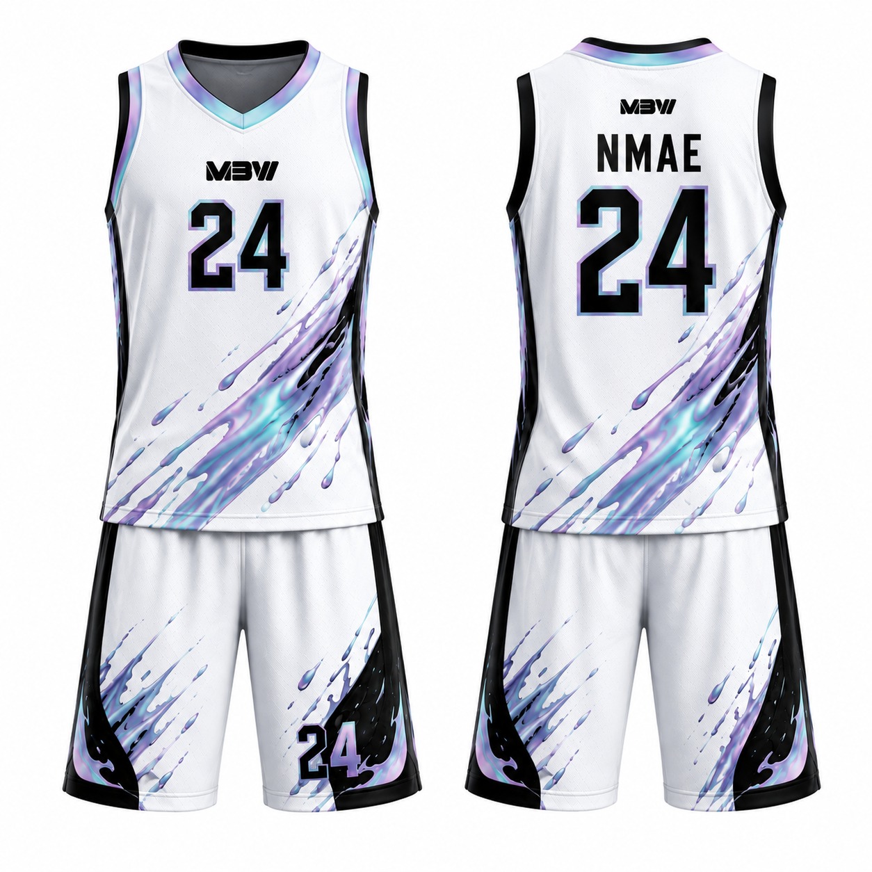 Elite Custom Basketball Uniform – MBW-B0033 - Image 3