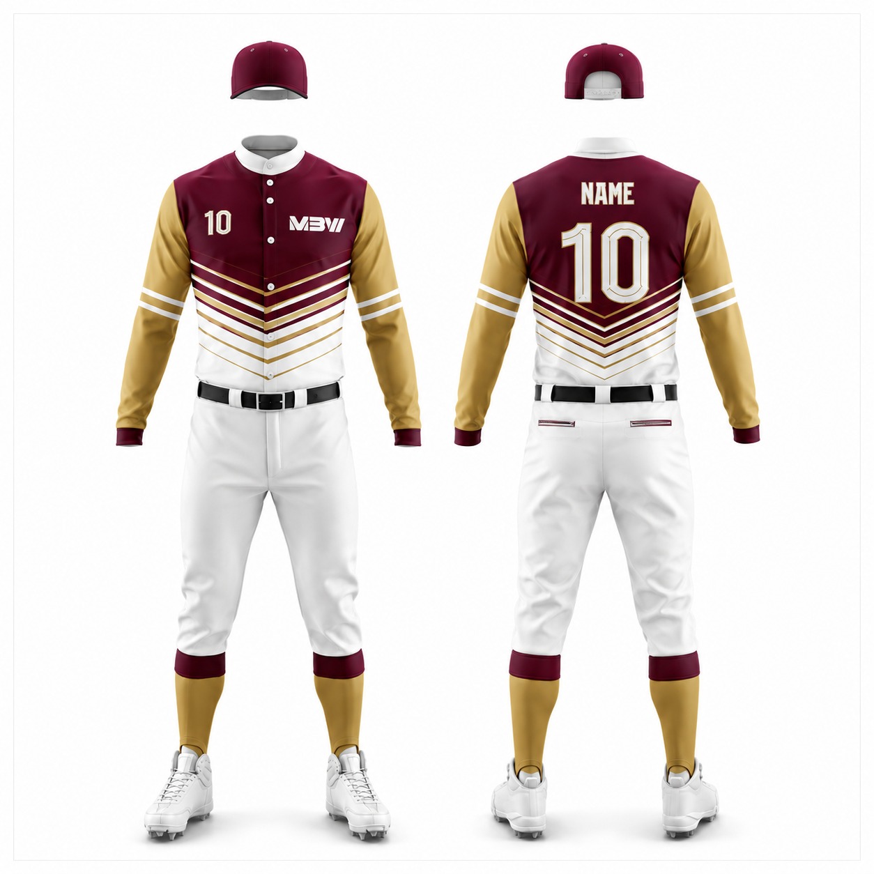 Elite Custom Baseball Uniform – MBW-BS006 - Image 2